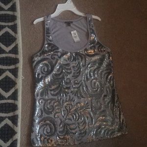 Express sequined top